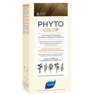 Phyto Hair Colour By Color - 8 Light Blonde 180g In White