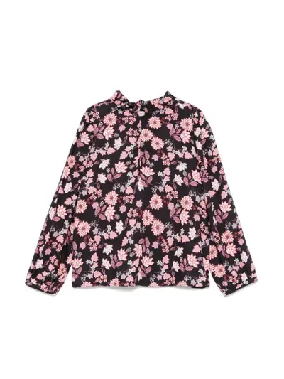 Piccola Ludo Kids' Floral-print Shirt In Pink