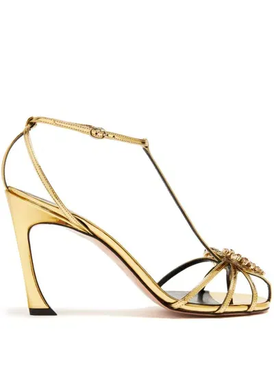 Piferi Maggio Embellished T-strap Sandal In Gold