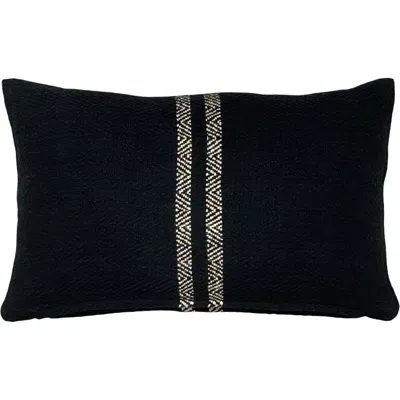 Pillowpia Hugh Lumbar Pillow In Black