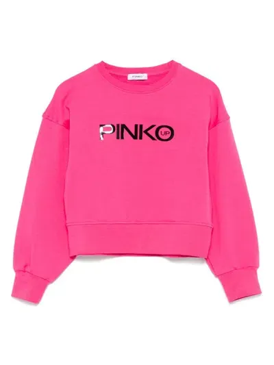 Pinko Kids' Fleece Sweatshirt In Pink