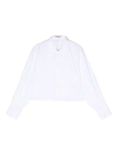 Pinko Kids' Poplin Shirt In White