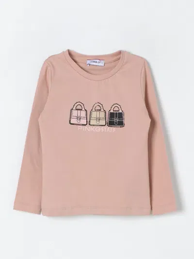 Pinko T-shirt  Kids Color Blush Pink In Puder