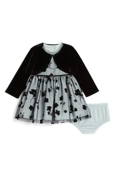 Pippa & Julie Babies'  Gabriella Floral Dress & Jacket In Navy