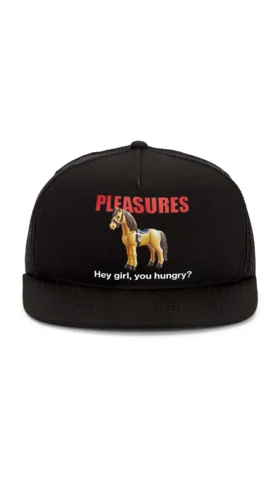 Pleasures Horse Trucker Cap In Black