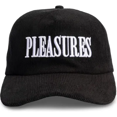 Pleasures Onyx Corduroy Snapback Baseball Cap