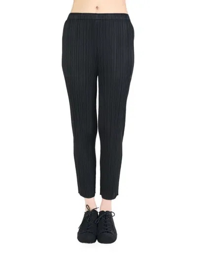 Pleats Please Monthly Colors: July Trousers In Black