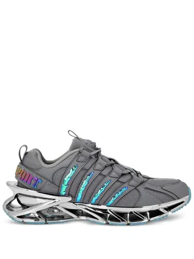 Plein Sport Runner Sneakers In Grey