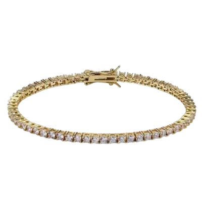 Poem Objects Sky Bracelet Gold/rhinestones In Smoke Grey