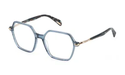 Police Eyeglasses In Light Blue Transparent