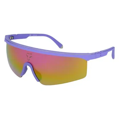 Police Men's Sunglasses  Spla28-999ugx Gbby2 In Violet W/rubberized Paint