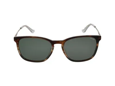 Police Sunglasses In Shiny Streaked Brown