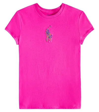 Polo Ralph Lauren Kids' Cotton Jersey T-shirt In Pink