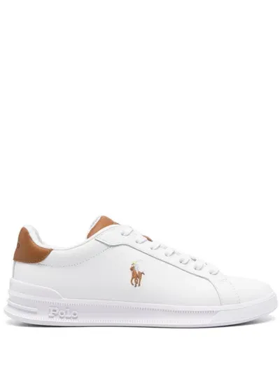 Polo Ralph Lauren Logo Embroidered Low In White