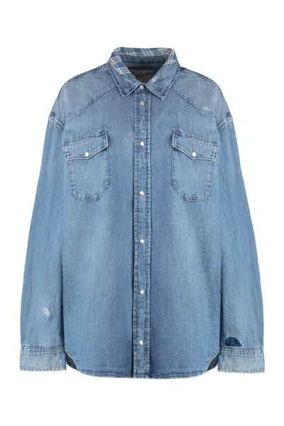 Polo Ralph Lauren Denim Shirt In Navy