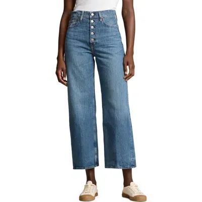 Polo Ralph Lauren High-rise Wide Leg Jeans In Georgia Wash