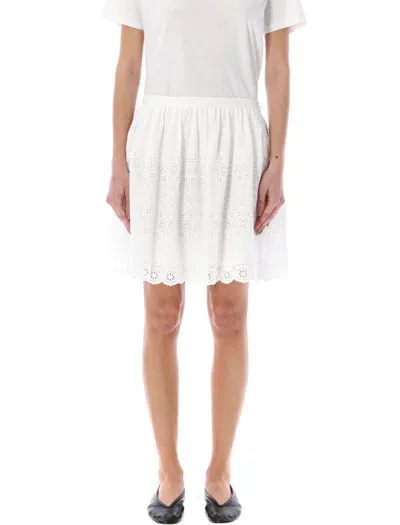 Polo Ralph Lauren Mini Skirt Lace In White