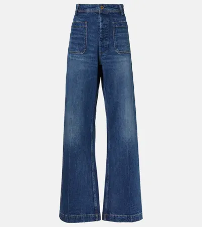 Polo Ralph Lauren High-rise Flared Jeans In Blue