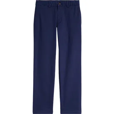 Polo Ralph Lauren Kids' Flat Front Stretch Cotton Chinos In Aviator Navy