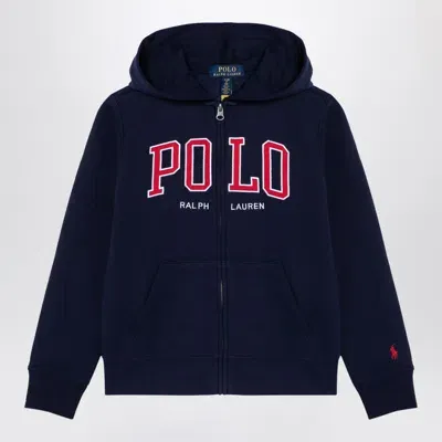 Polo Ralph Lauren Kids' Navy Blue Cotton Blend Sweatshirt With Logo