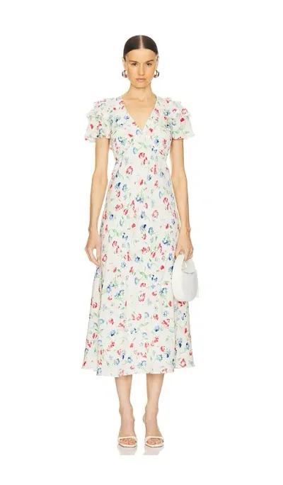 Polo Ralph Lauren Women's Nime Floral Silk Cocktail Dress In Vintage Daisy