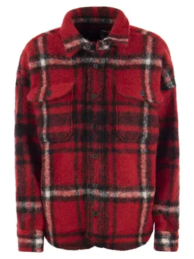 Polo Ralph Lauren Oversized Wool-blend Plaid Shirt In Multi