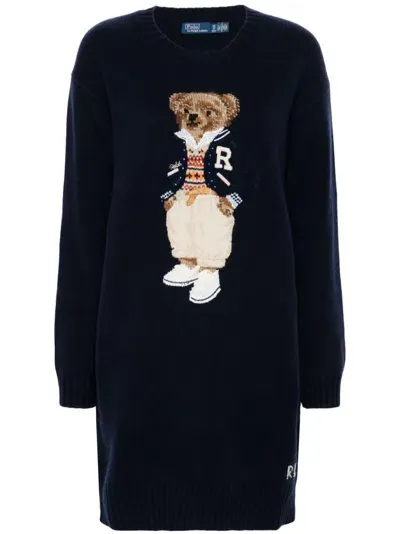 Polo Ralph Lauren Polo Bear Dress In Blue