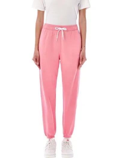 Polo Ralph Lauren Polo Pony-embroidered Track Pants In Pink