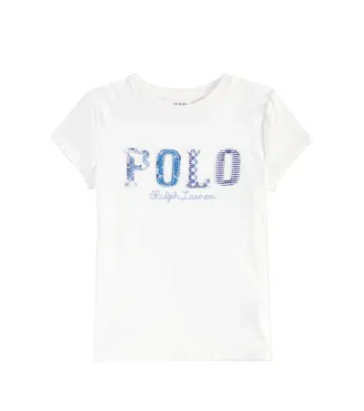 Polo Ralph Lauren Kids' Printed Cotton Jersey T-shirt In White