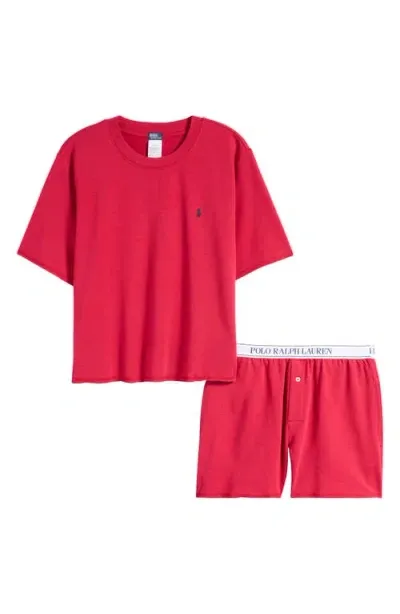 Polo Ralph Lauren Short Pajamas In Classic Red