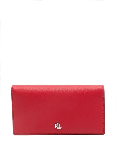 Polo Ralph Lauren Slim Wallet In Red