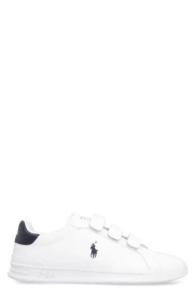 Polo Ralph Lauren Polo Pony Leather Sneakers In White