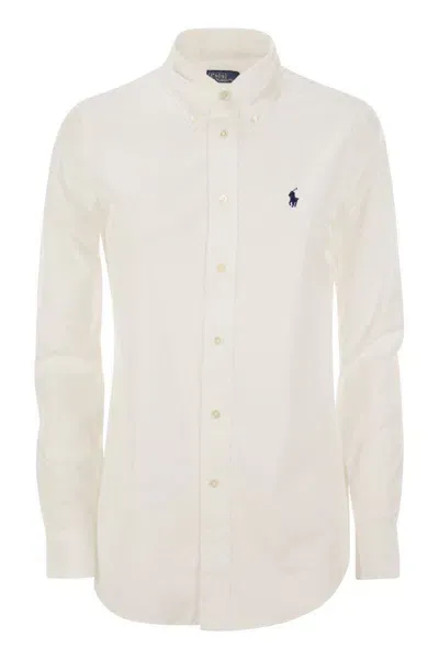 Polo Ralph Lauren Stretch Cotton Shirt In White