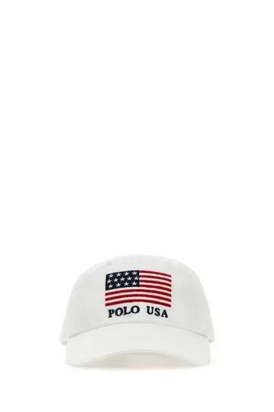 Polo Ralph Lauren White Cotton Baseball Cap