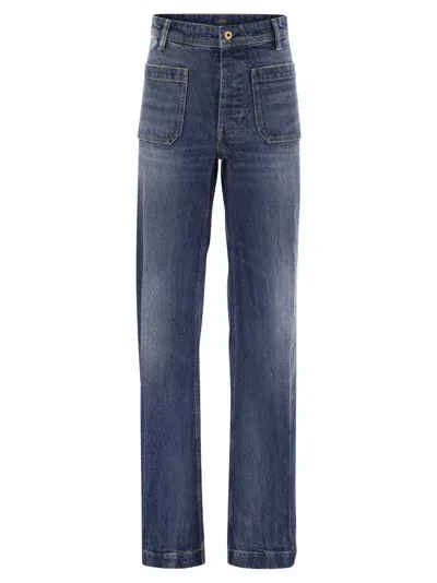 Polo Ralph Lauren Wide-leg Jeans In Stretch Cotton In Denim