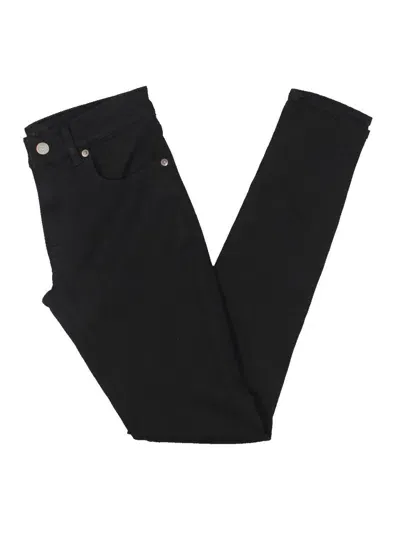 Polo Ralph Lauren Womens Knit Denim Skinny Jeans In Black