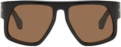 Port Tanger Black Luna Sunglasses In Black/tobacco