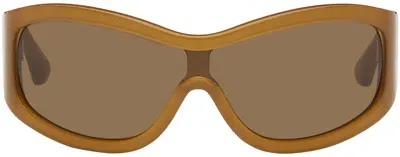 Port Tanger Tan Ice Studios Edition Nunny Sunglasses In Yellow Ochra/amber