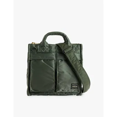 Porter-yoshida & Co Mens Sage Green Tanker Shell Tote Bag