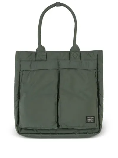 Porter-yoshida & Co Tanker Tote Bag In Green