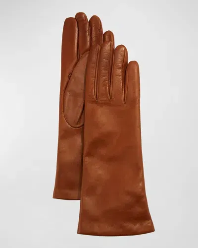 Portolano Napa Leather Gloves In Saddle