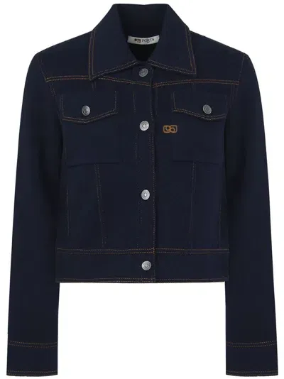 Ports 1961 Logo-embroidered Jacket In Blue