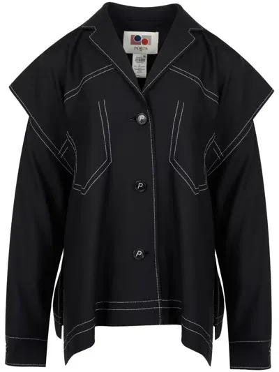 Ports 1961 Long Sleeve Jacket In Black