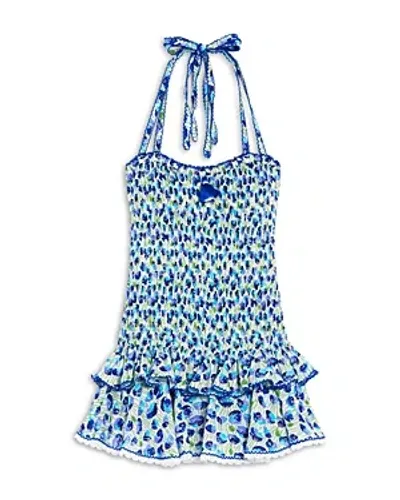 Poupette St Barth Girls' Bandeau Dress - Little Kid, Big Kid In White Blue Alamy