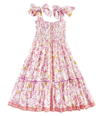 Poupette St Barth Kids' Printed Dress In Pink