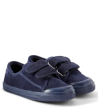 Pèpè Kids' Suede Sneakers In Blue