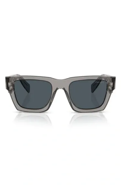 Prada 50mm Pillow Sunglasses In Dark Grey