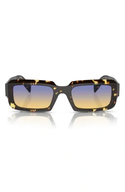 Prada 55mm Irregular Sunglasses In Multi