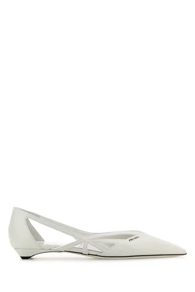 Prada Ballerine-41 Nd  Female In White