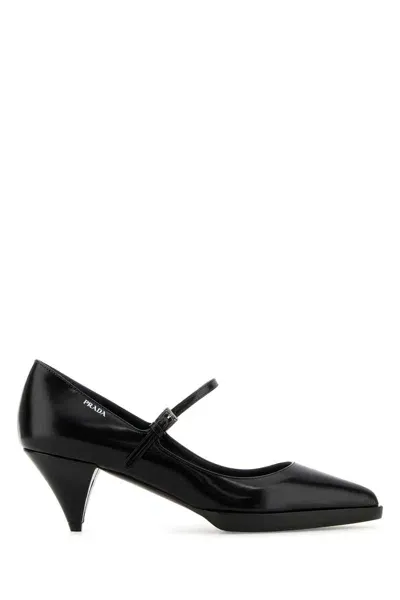 Prada Black Leather Pumps